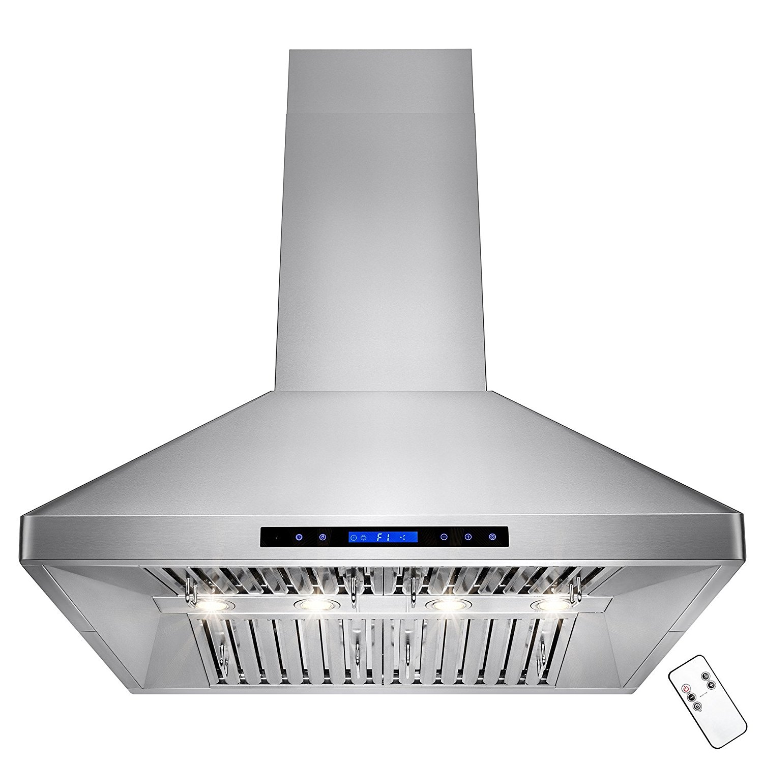 AKDY 36" Stainless Steel Island Mount LED Display Touch Control Kitchen