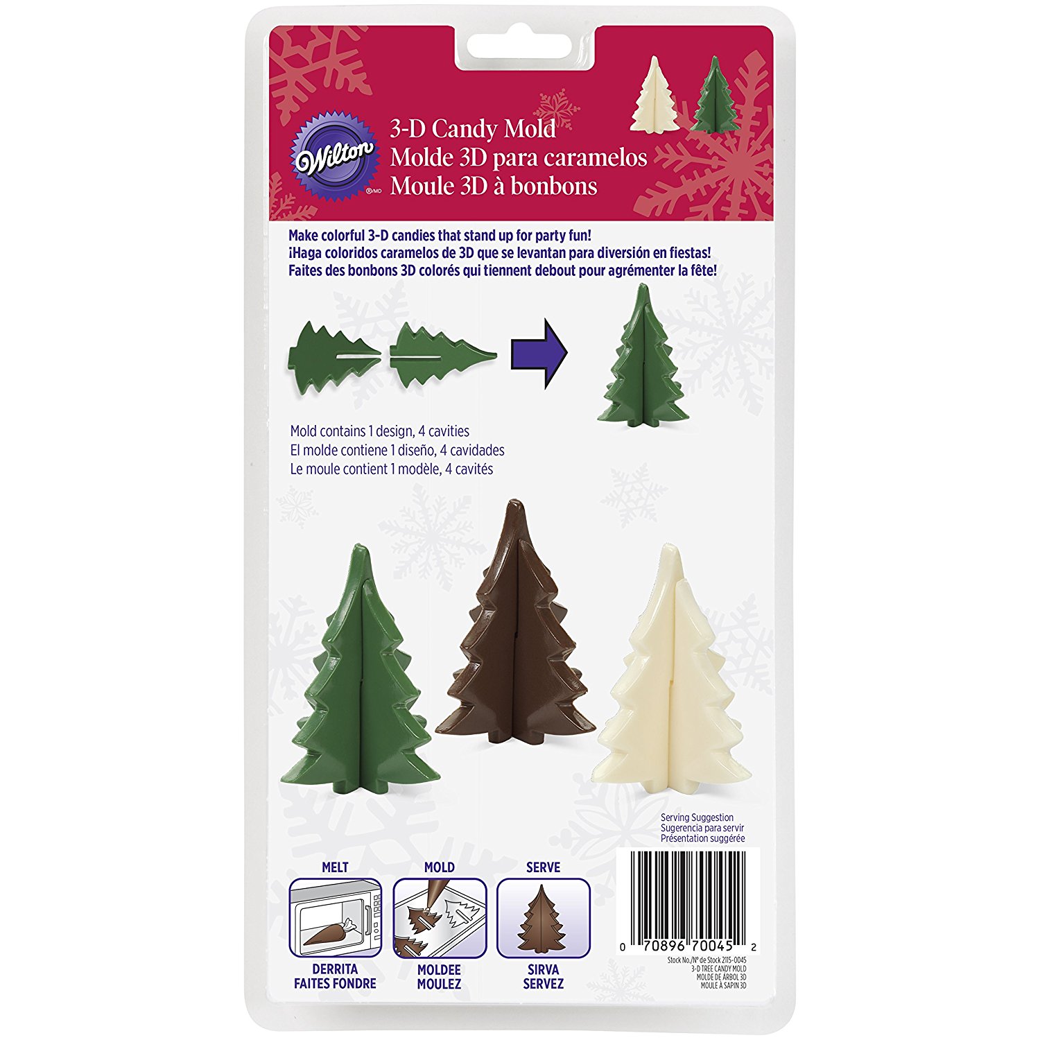 Wilton 21150045 Christmas Tree 3D Candy Mold free image download