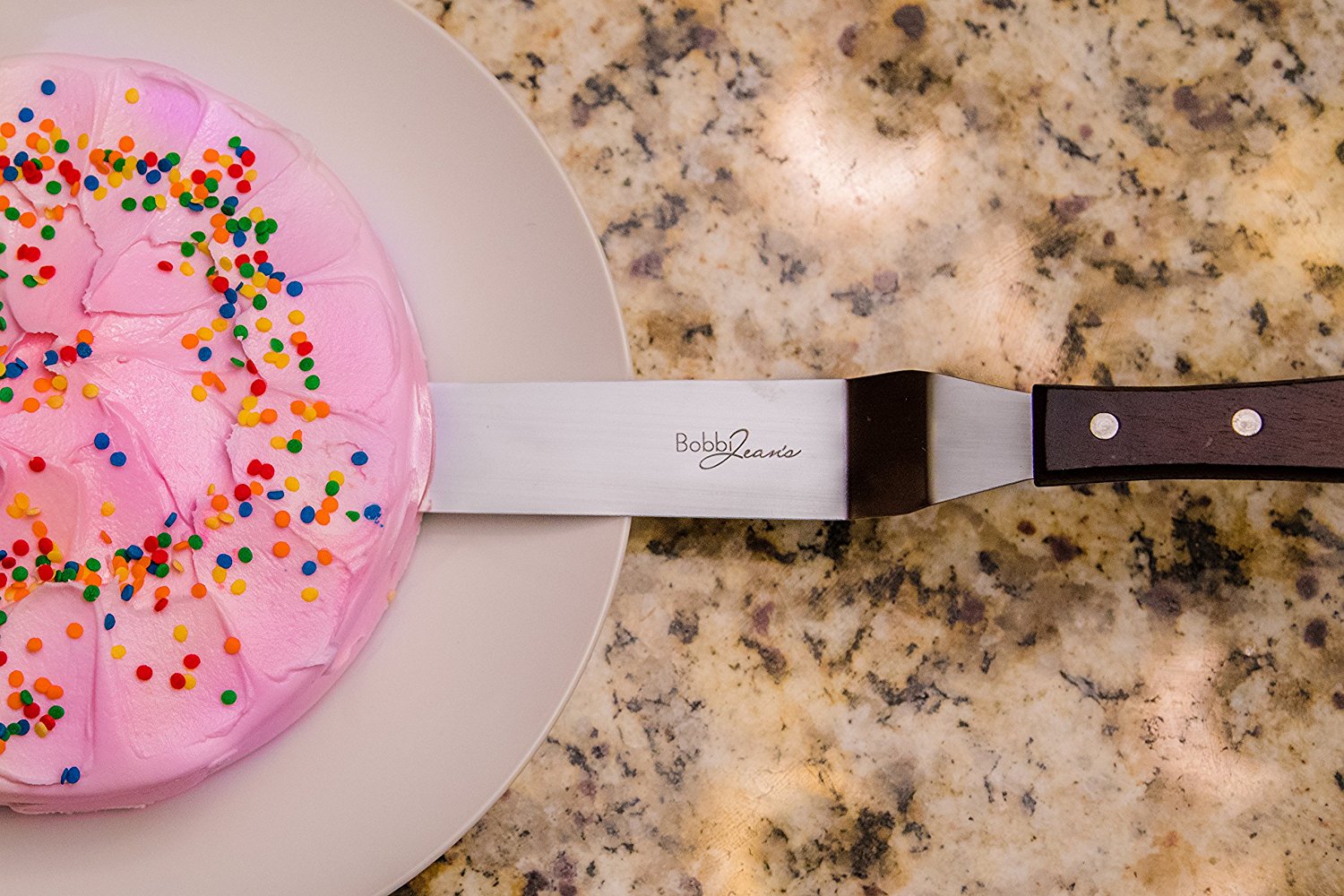 Offset Angled Cake Icing Spatula Knives Set of 4 By Bobbi Jeans
