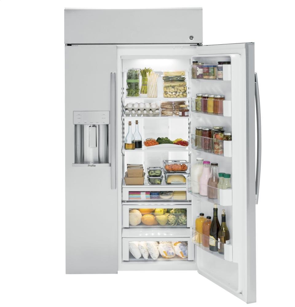 GE Profile 42" Stainless Steel BuiltIn Side By Side Refrigerator N4