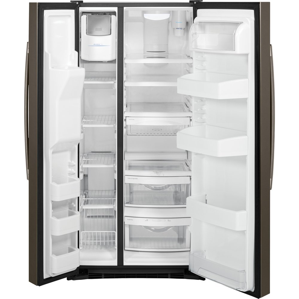 GE GSS23HMHES 22.5 Cu. Ft. Slate SideBySide Refrigerator N3 free
