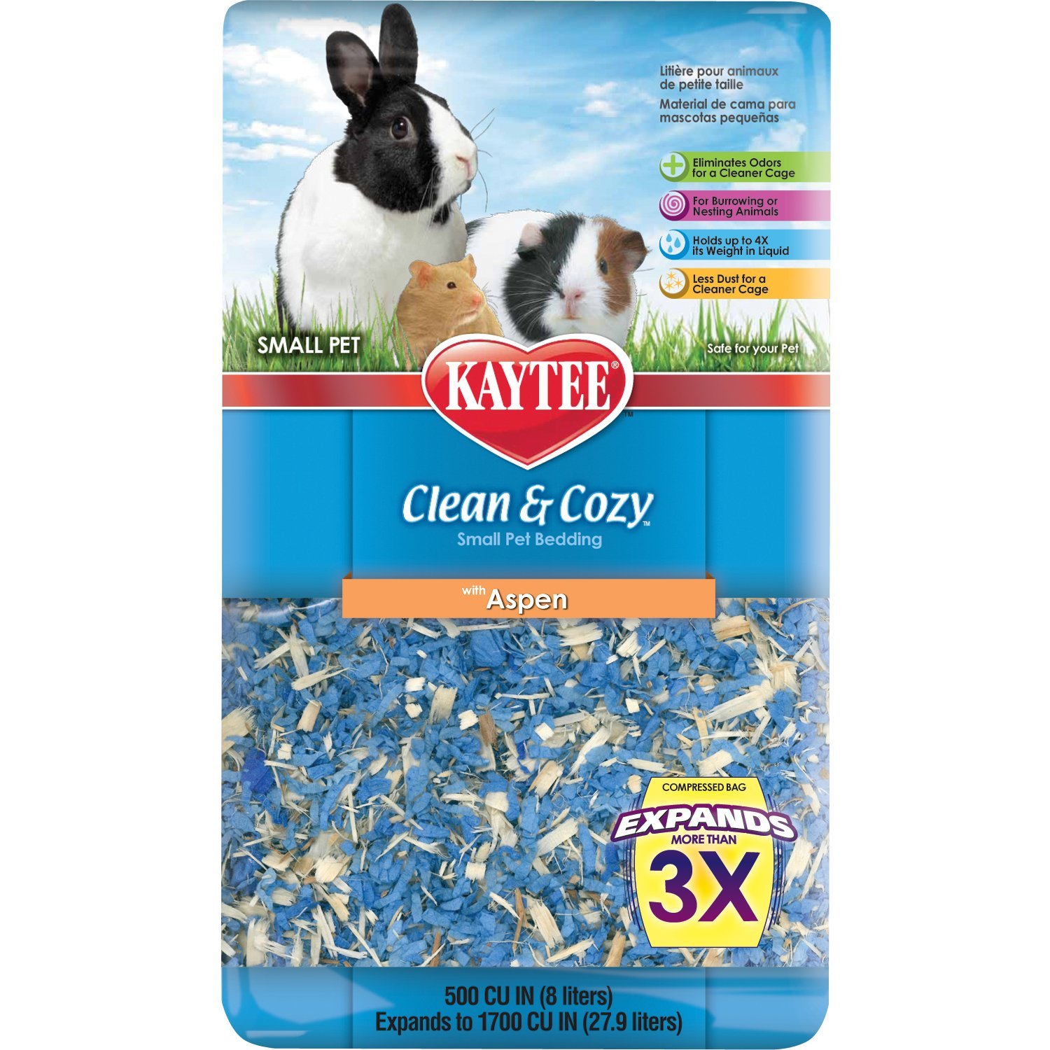 Kaytee Clean and Cozy Birthday Cake Bedding, 500 Cubic Inch N12 free