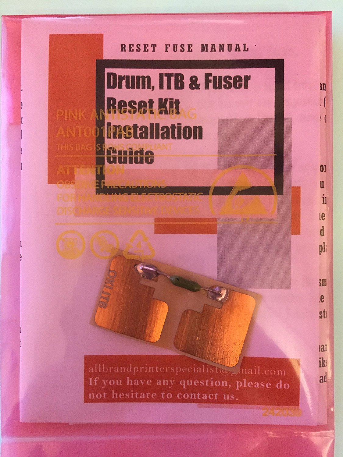 Super Easy Transfer Belt Reset Solution for OKI OKIDATA C301, C321