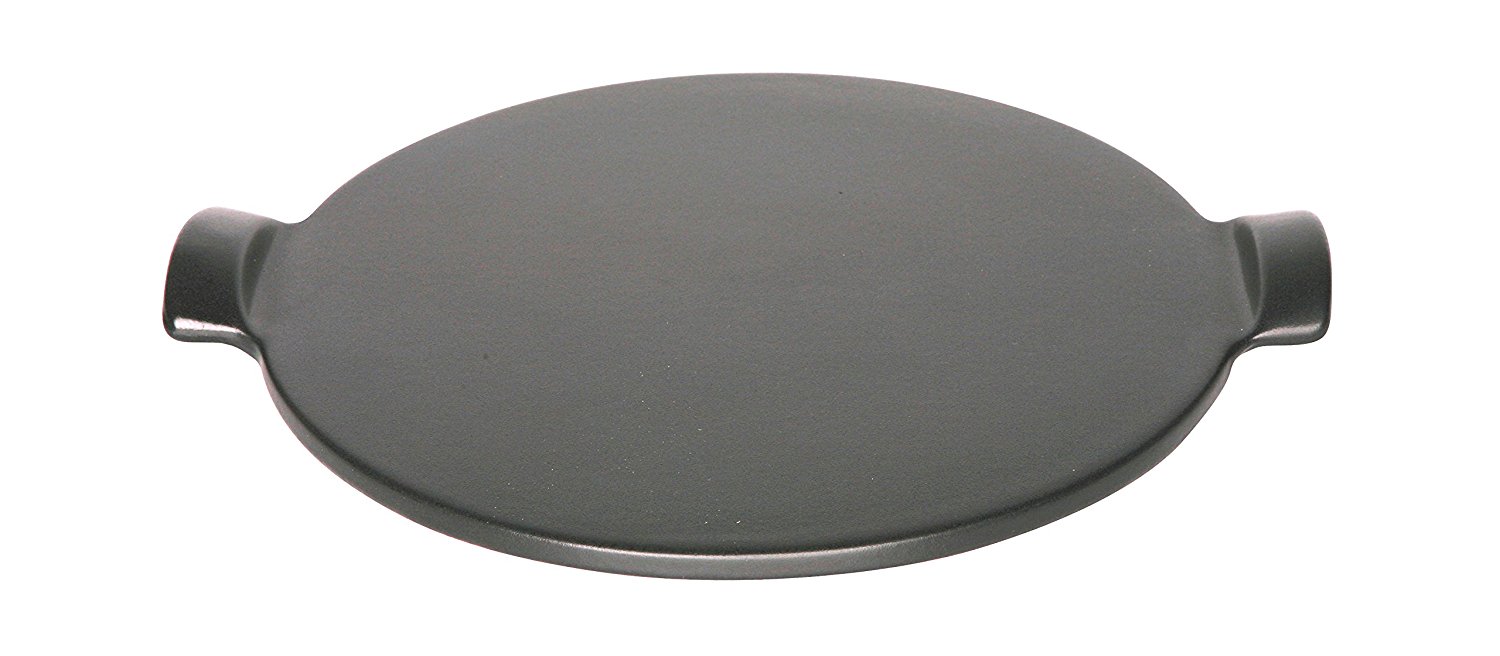 Emile Henry Made In France Flame Individual Pizza Stone, 10", Charcoal