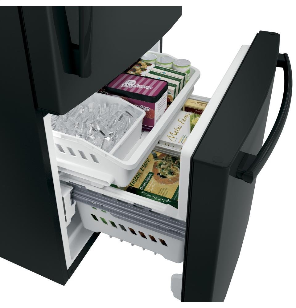 GE Black Bottom Freezer Refrigerator N6 free image download
