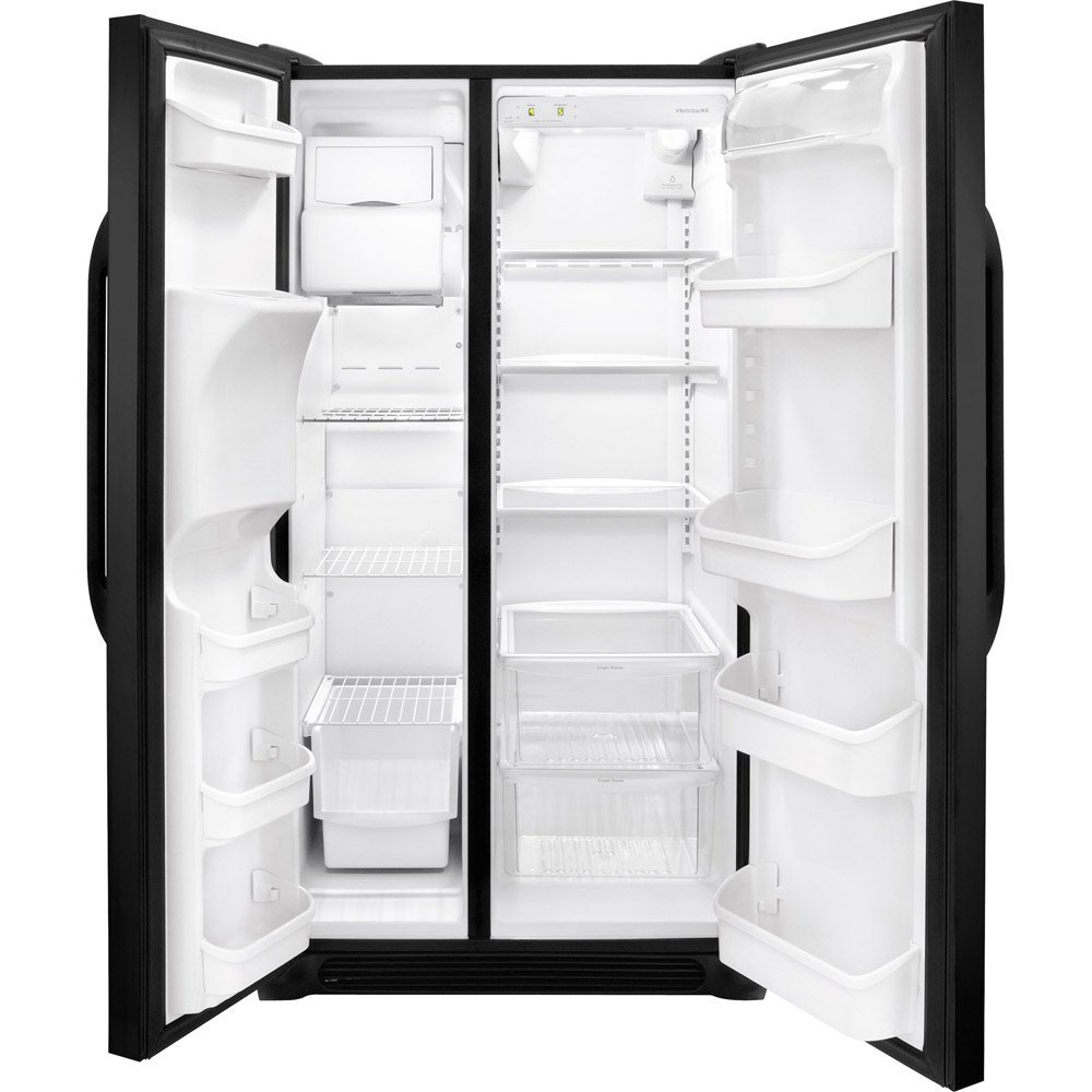 Frigidaire FFSS2614QE26.0 Cu. Ft. Ebony Black SideBySide Refrigerator