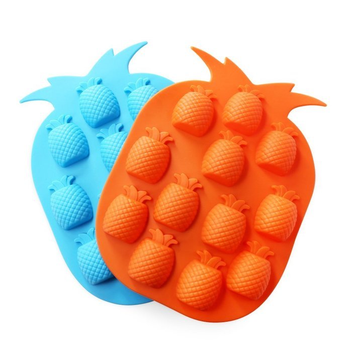 Candy Making Molds, 2PCS YYP [12 Cavity Pineapple Shape Mold] Silicone