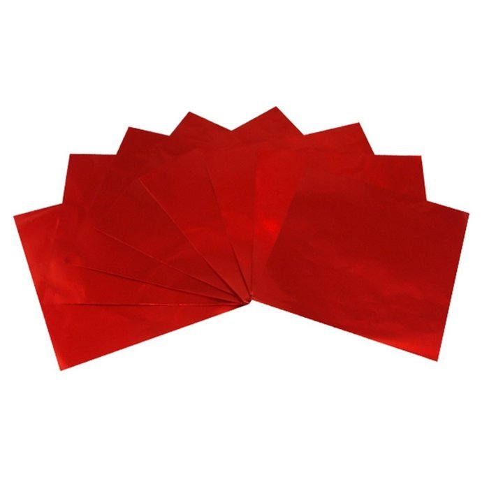 100 Pcs Gold Foil Wrappers Pack for Chocolate Sweets Confectionery Gold