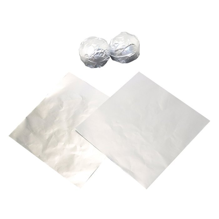 100 Pcs Gold Foil Wrappers Pack for Chocolate Sweets Confectionery Gold