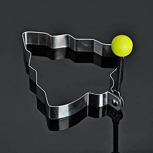 Pink Lizard Christmas Tree Fried Egg Mold Stainless Steel Pancake Ring