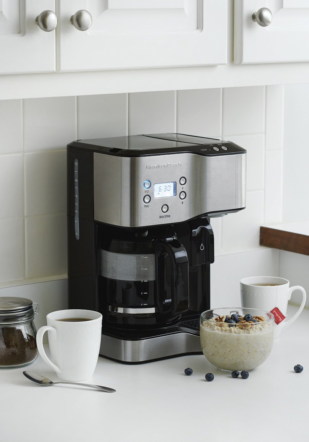 Hamilton Beach 49982 Coffee Maker & Hot Water Dispenser, Black N3 free image download
