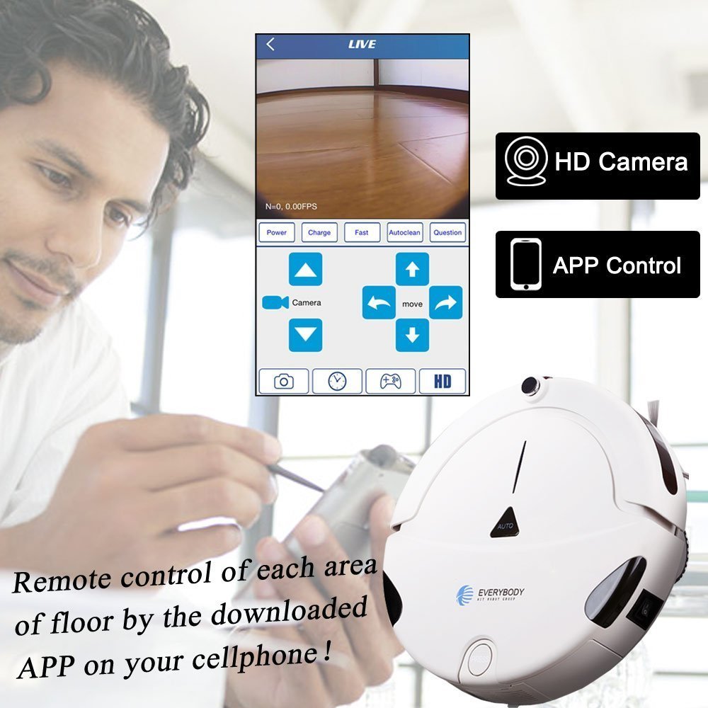 EVERYBODY X1 Household Robotic Vacuum Cleaner with Mobile App and