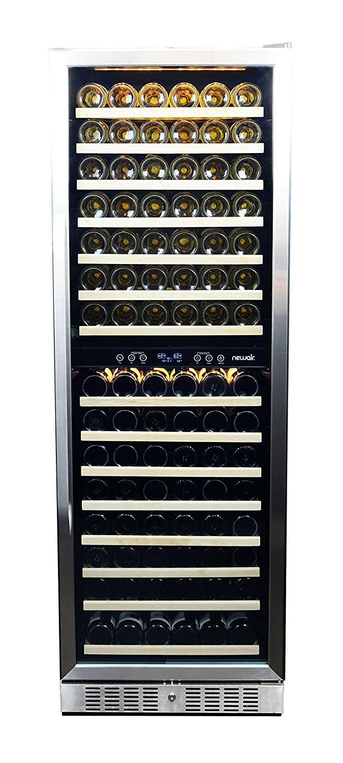 NewAir AWR1600DB Premier Gold Series 160 Bottle BuiltIn WIne Cooler