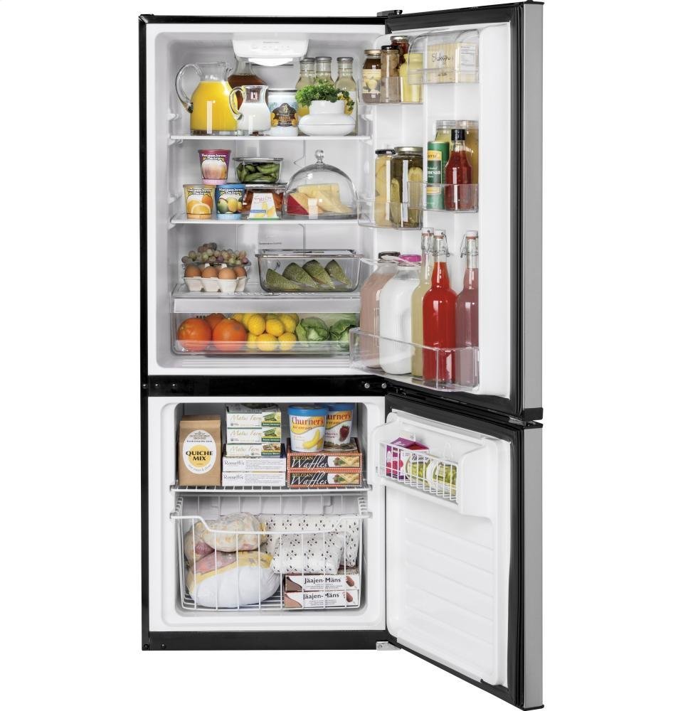 GE Counter Depth Stainless Steel BottomFreezer Refrigerator free image