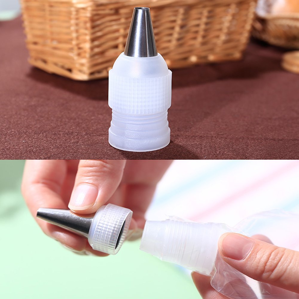 10 Pack Small Size Coupler Adaptor Icing Piping Nozzle Bag Cake Flower Pastry Decoration Tool N4