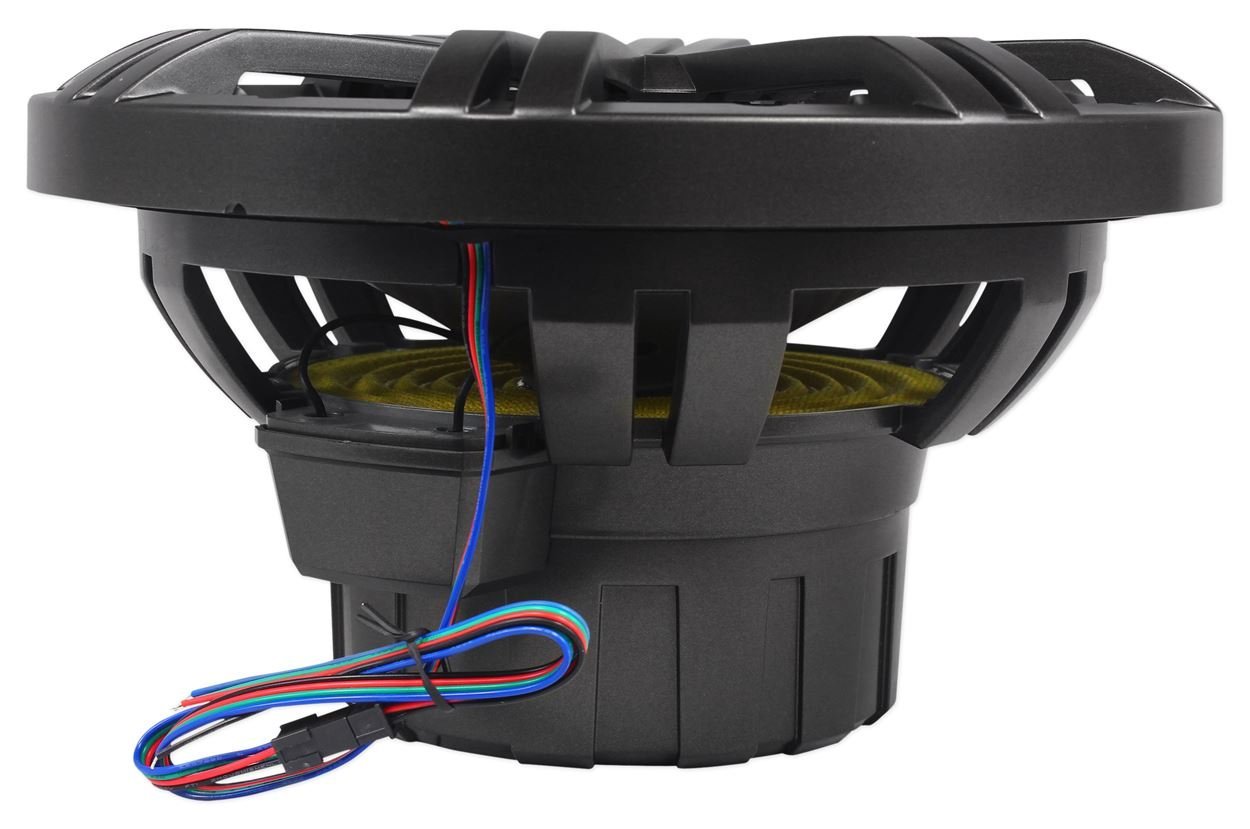 Kicker 10" 300W Marine Subwoofer+Kicker 10" Marine Sub White Grille+LED