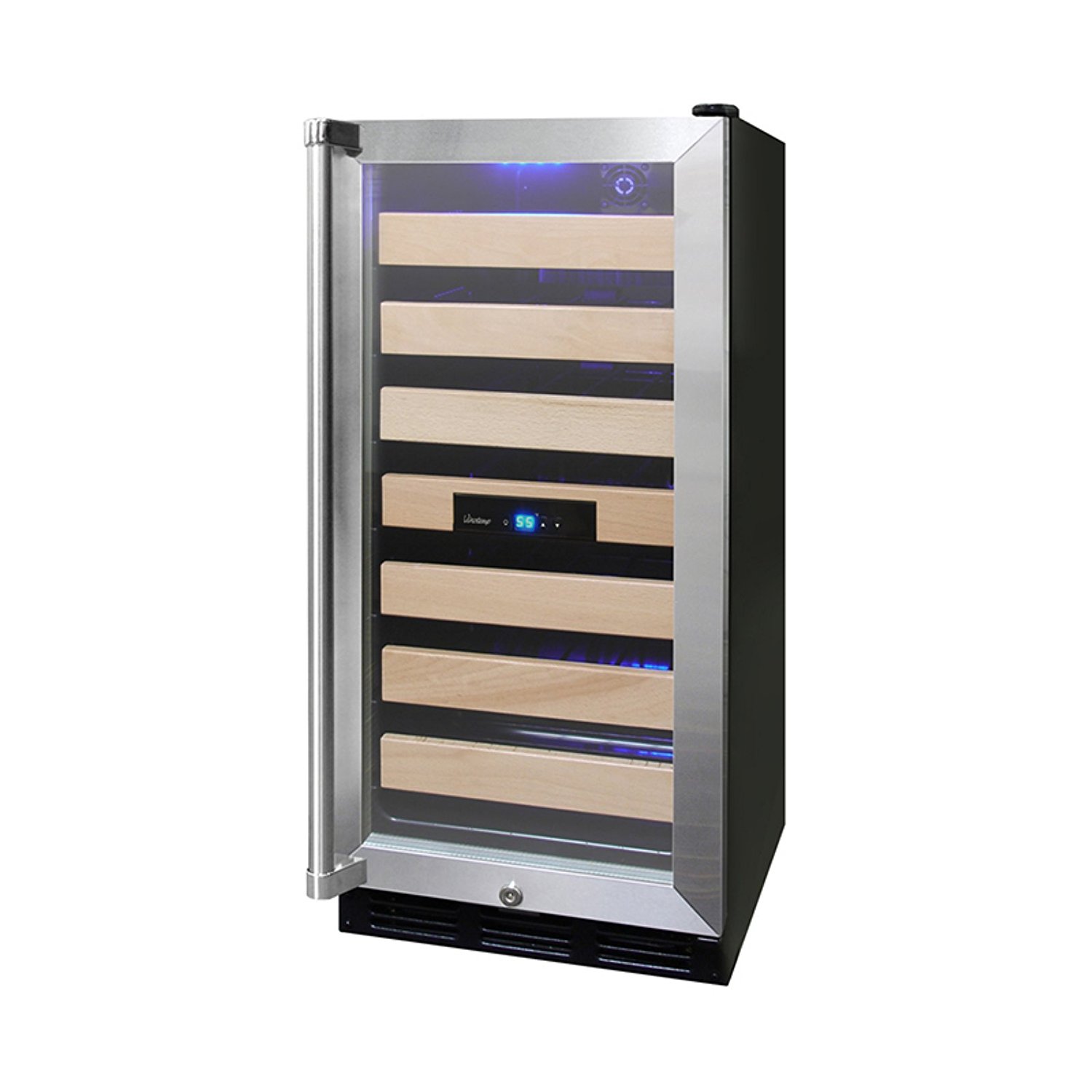 Vinotemp VNTVT26SBID 26Bottle Wine Cooler with Interior Display free