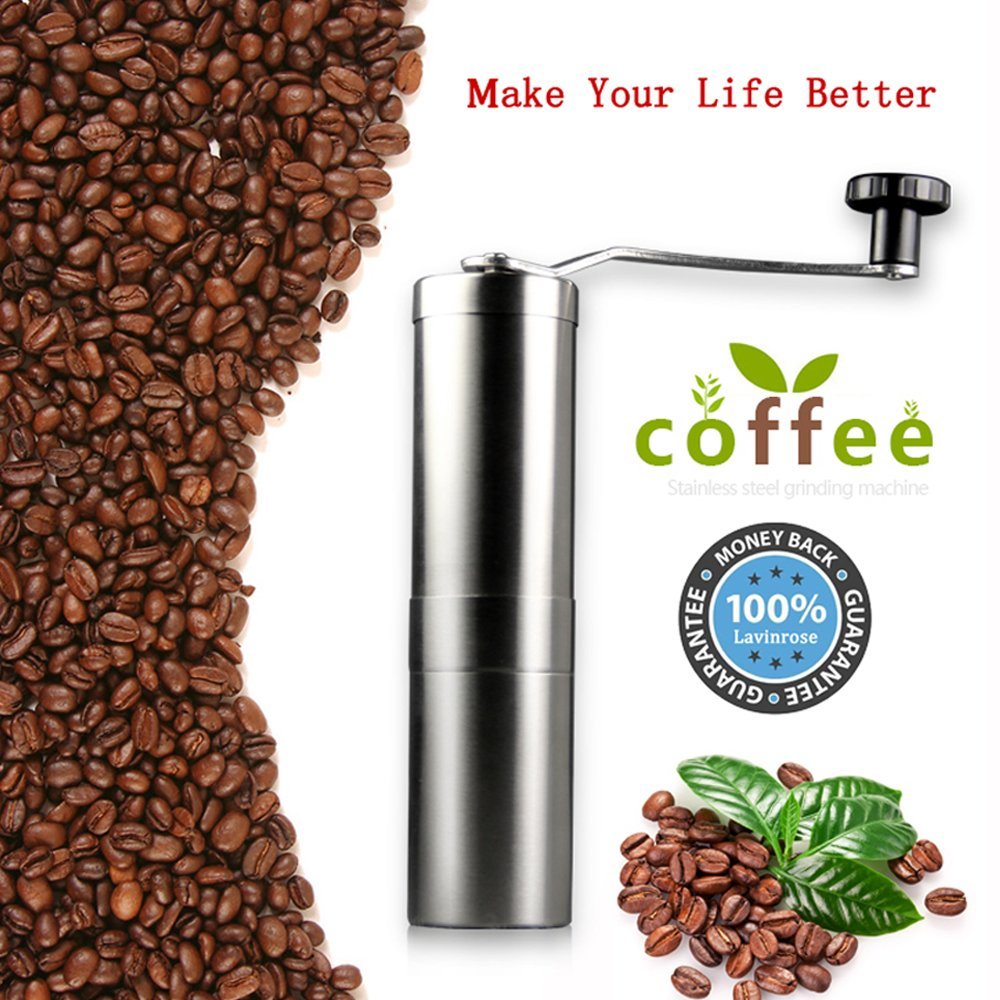 Lavinrose Manual Coffee Grinder for Pour Over, French Press, Espresso