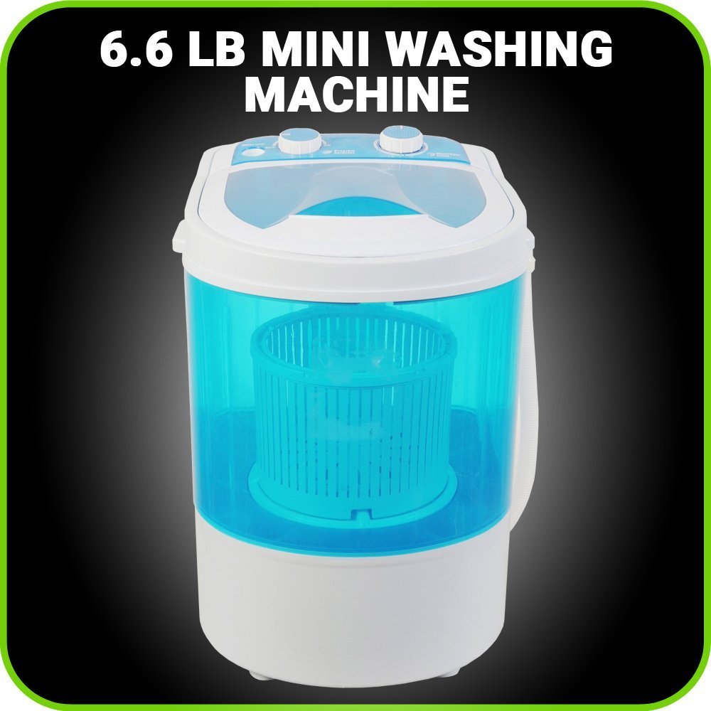Small Mini Portable Compact Washing Machine 6.6 LB Capacity Laundry
