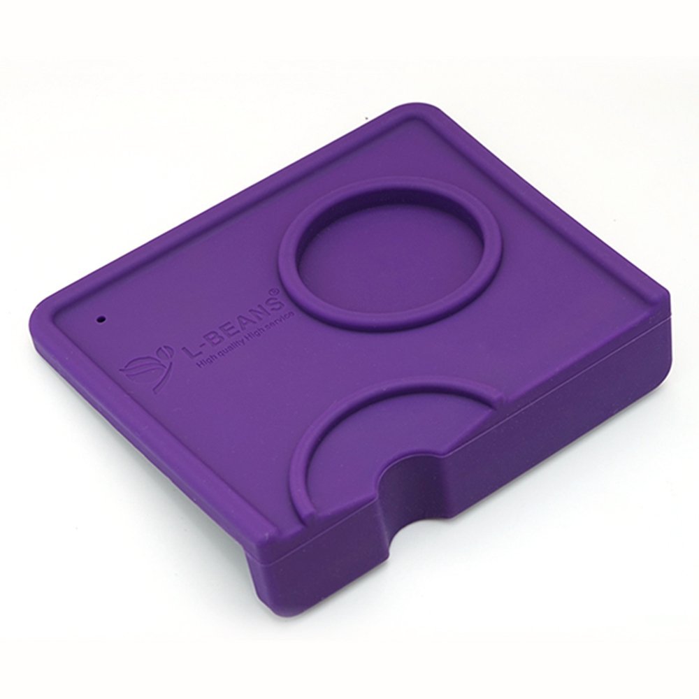 LBEANS Silicone Espresso Tamp Mat Fluted Coffee Tampering Corner Mat