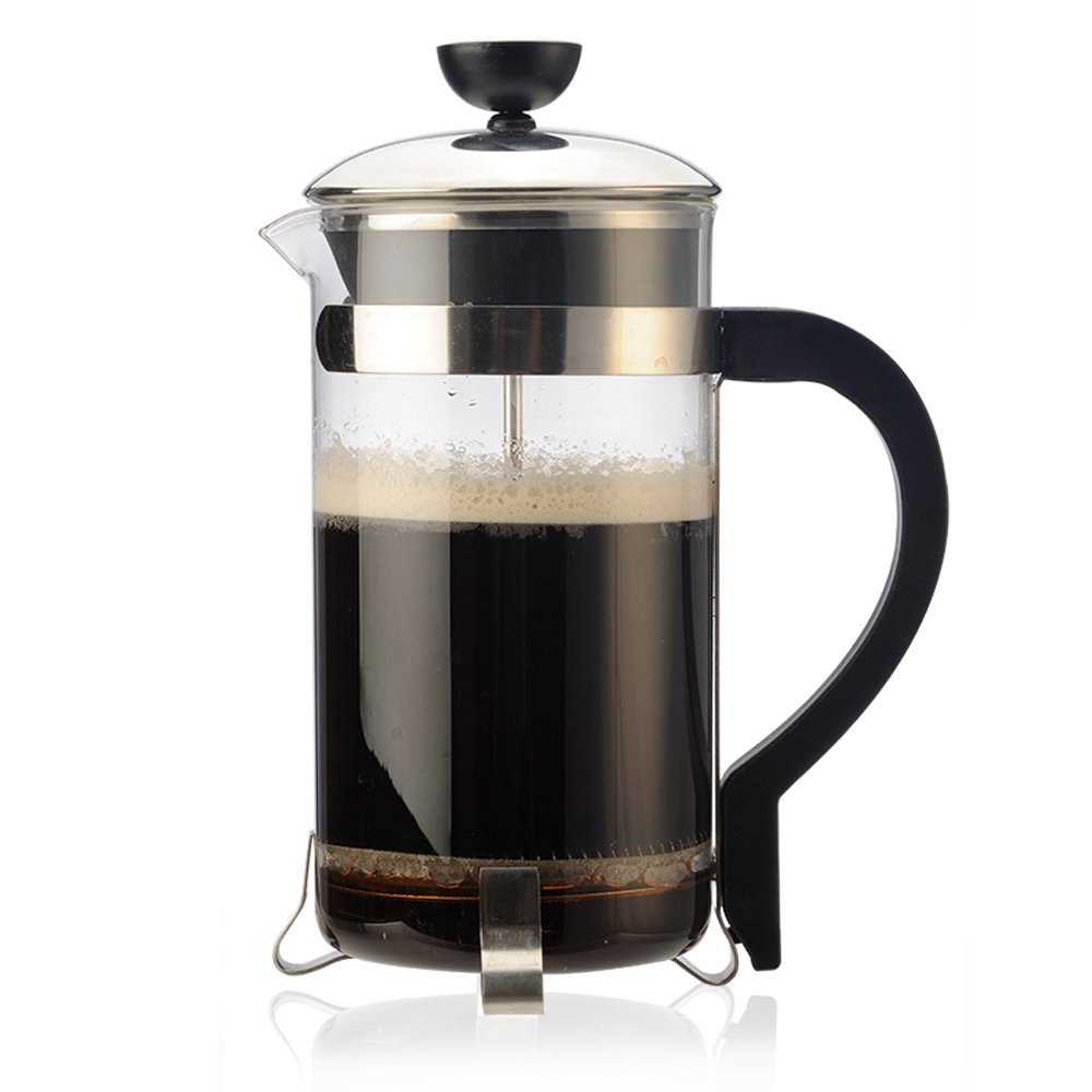 Primula 4Cup Classic Coffee Press Borosilicate Glass and Stainless