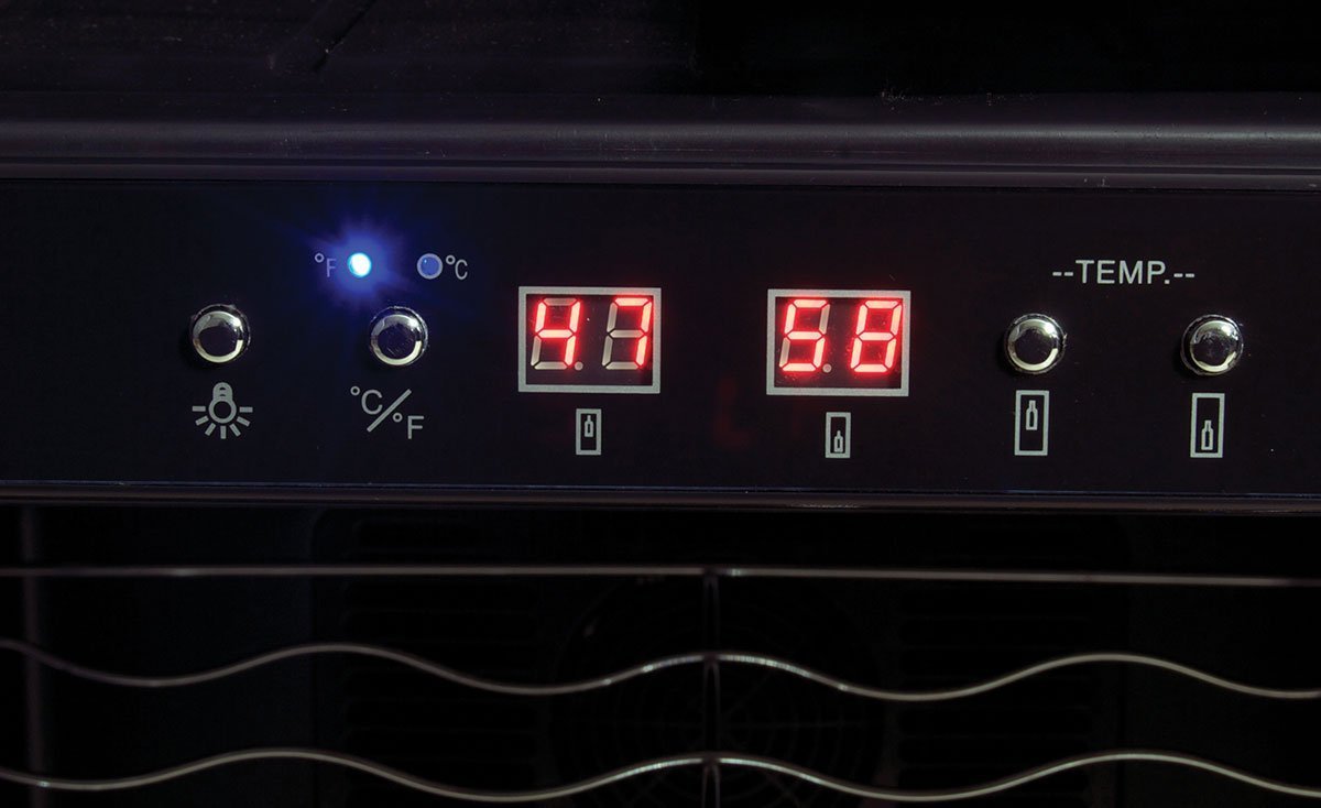 Koolatron Dual Zone Wine Cellar Black/24 Bottle free image download