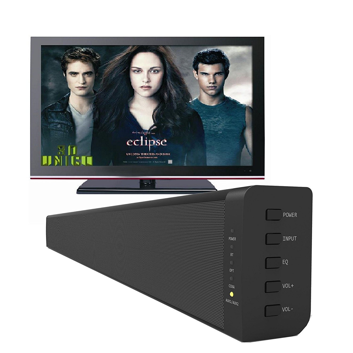 LonPoo 615 Premium 60Watt 40" inch Sound Bar for Flat Screen TVs with