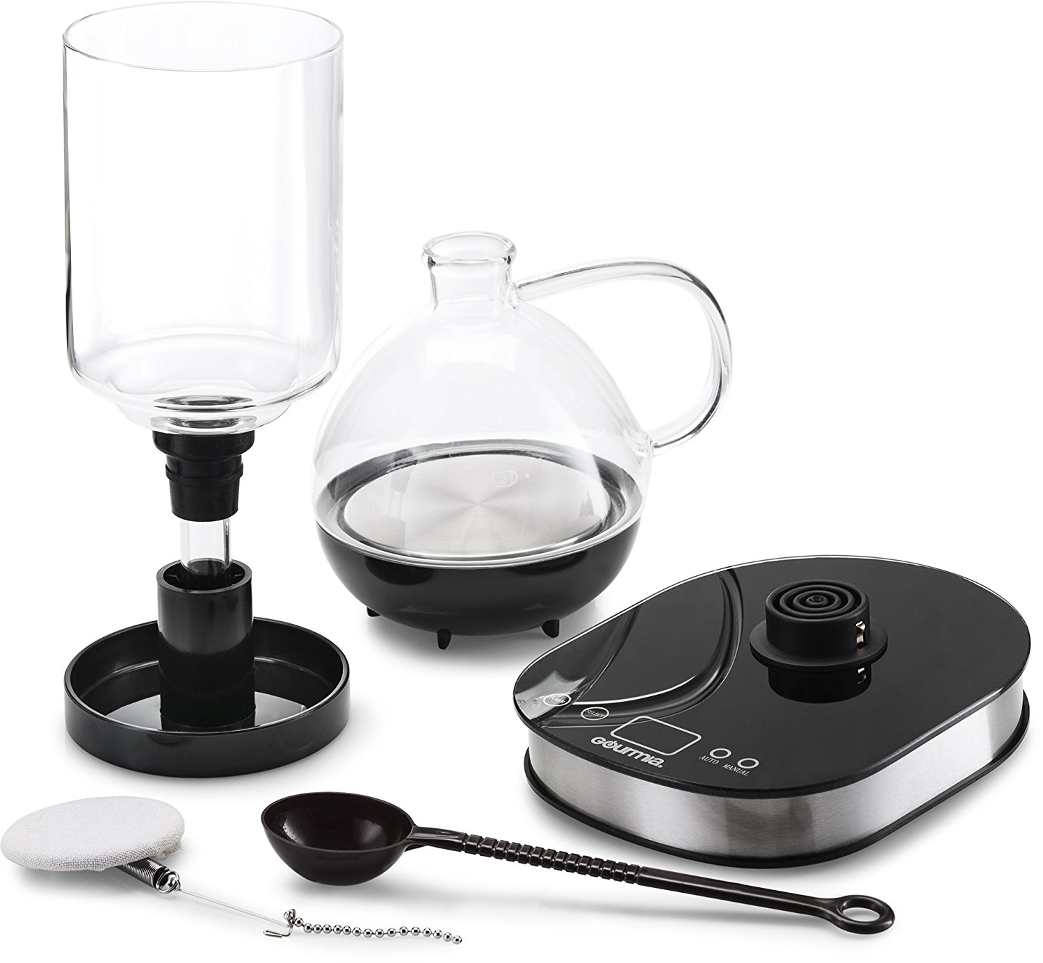 Gourmia GCM3500 Vacuum Siphon Coffee Machine LCD Display With