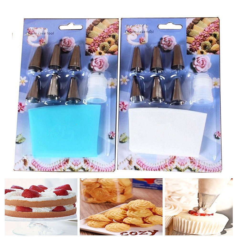 Daixers Pastry Decorating Bags 8 Piece Cake Decorating SetIncludes