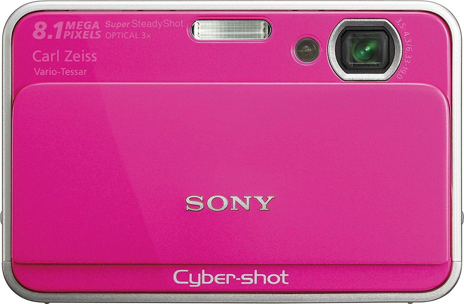 Sony Cybershot DSCT2 8MP Digital Camera with 3x Optical Zoom (Black