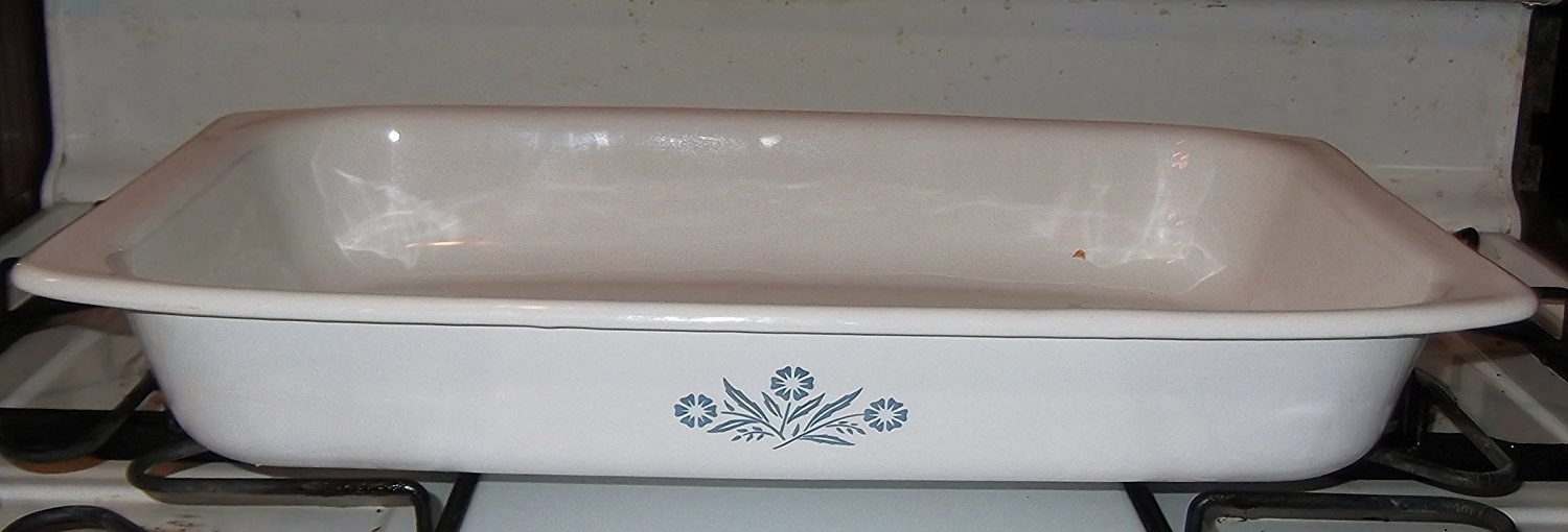 Corning Ware Cornflower Blue Large Roaster Lasagna Pan free image download