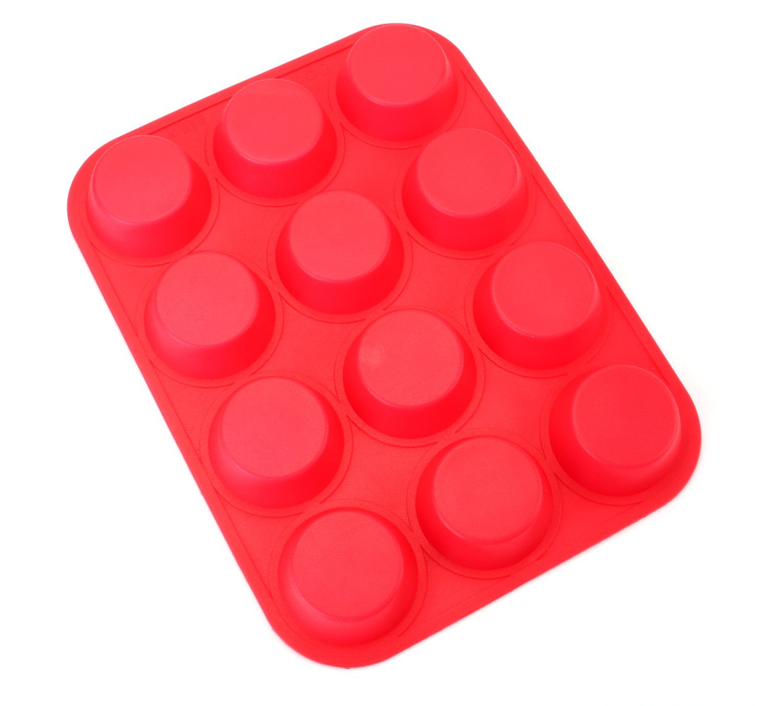 Bekith 12 Cup Large Silicone Muffin Pans & Cupcake Baking Pan / Non