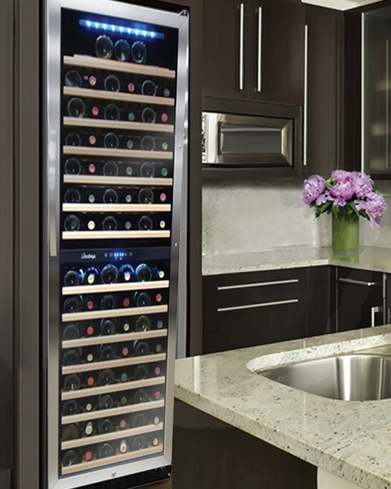 Vinotemp VNTVT155SBW 155Bottle DualZone Wine Cooler free image download