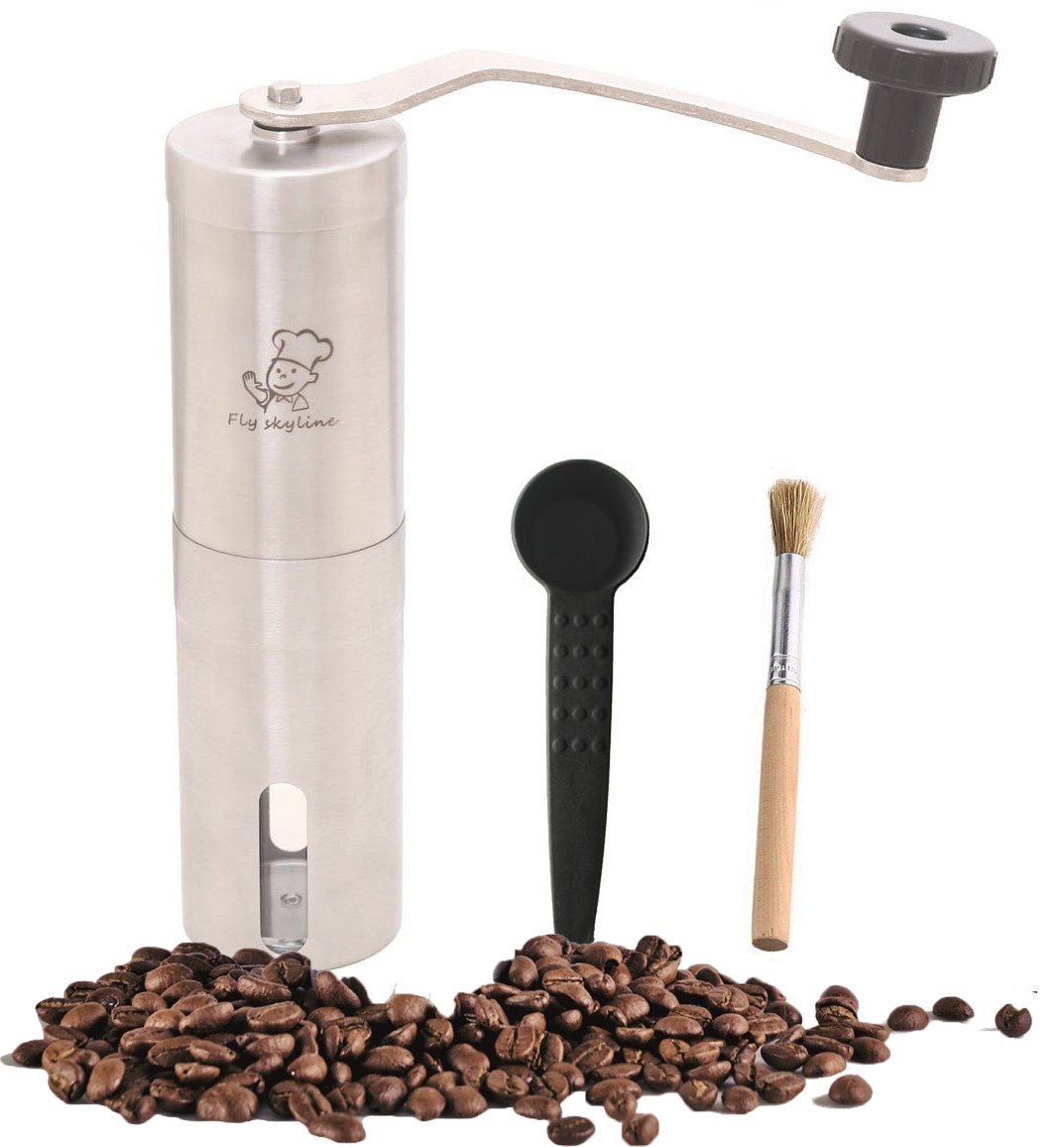 Fly Skyline Stainless Steel Manual Coffee Grinder Perfect Coffee