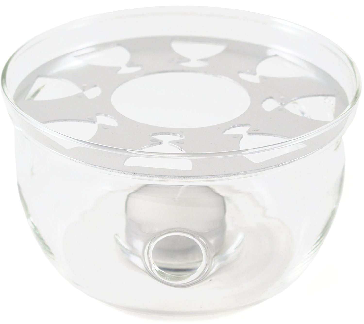 Borosilicate Glass Teapot Warmer with Resting Plate, 4 Inch free image