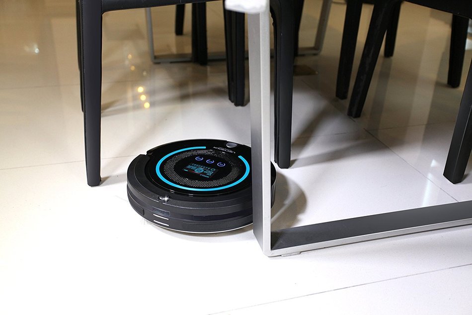 Liectroux Robotic Vacuum Cleaner Multifunction(Sweep, Mop, Vacuum, Sterilization), LCD Touch