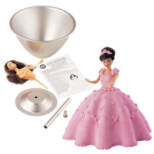 Wilton Doll Classic WONDER MOLD Cake Pan kit Set Barbie 7 in doll pick
