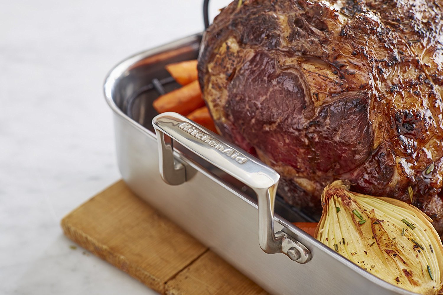 KitchenAid KitchenAid KC1T16RP 16" TriPly Stainless Steel Roaster with