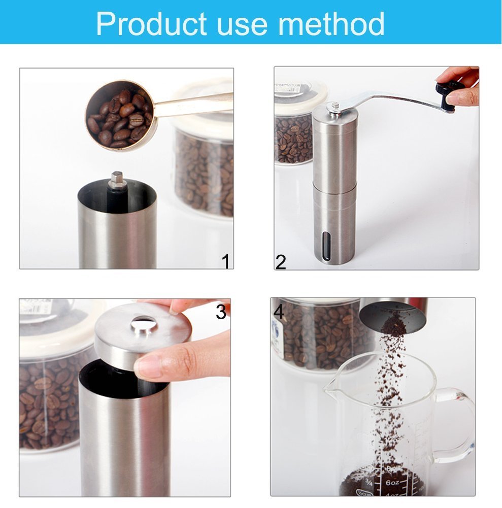 Fly Skyline Stainless Steel Manual Coffee Grinder Perfect Coffee