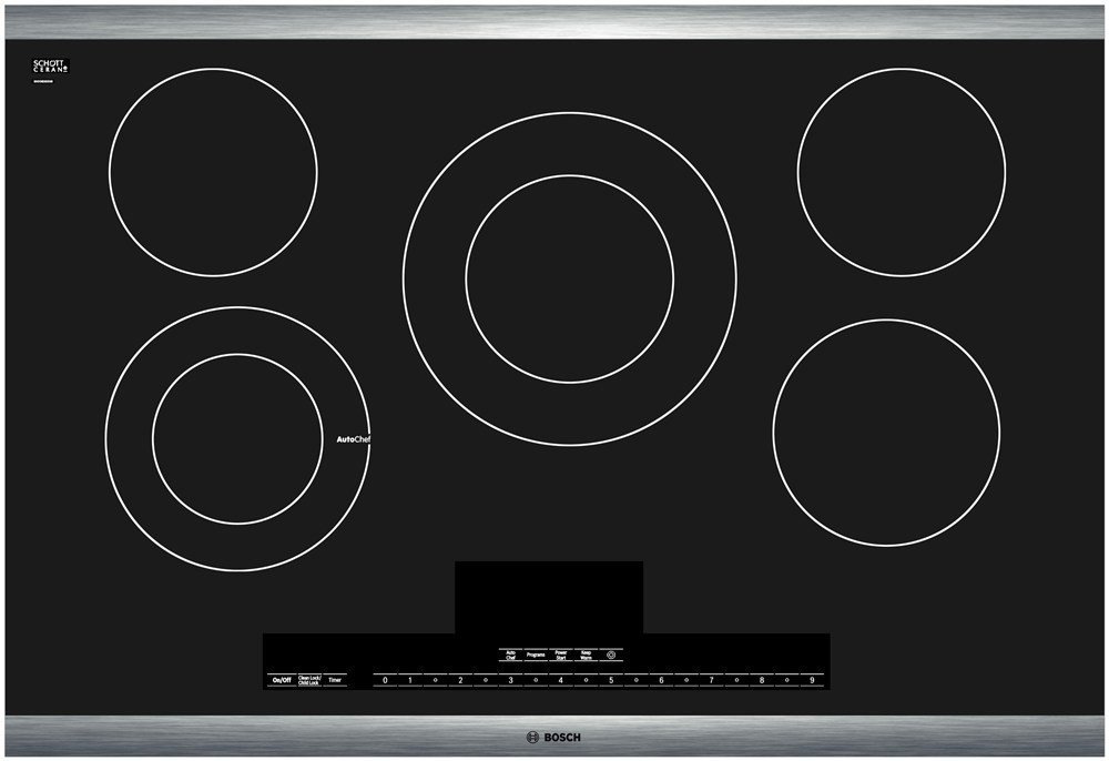 Bosch NETP066SUC 30" Electric Cooktop Benchmark Series Black with