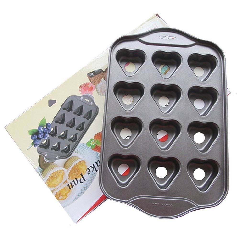 Befamous 12 Cups Nonstick Muffin Cupcake Pan Removable Bottoms Round N3 free image download