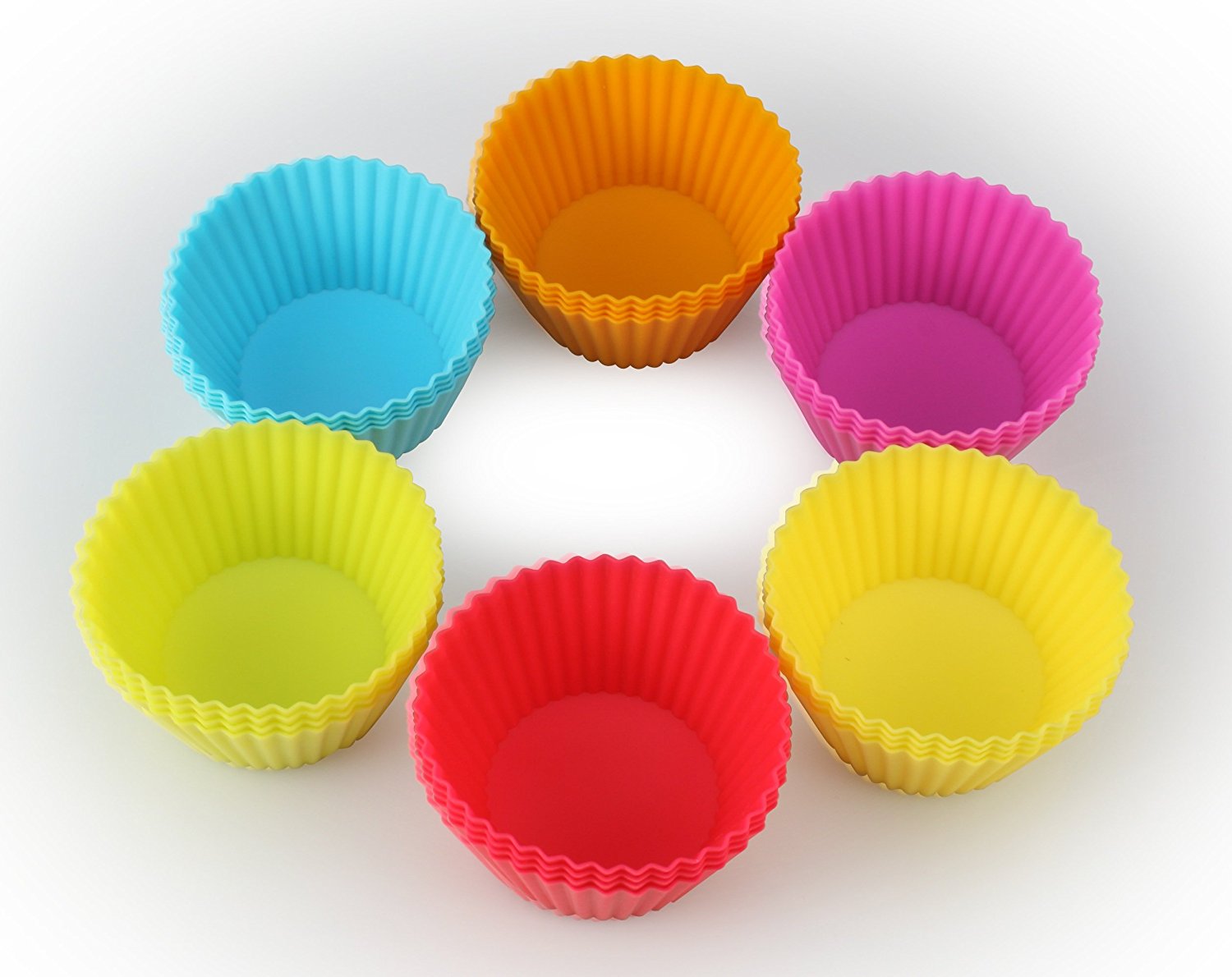 Artestia Premium Nonstick Silicone Baking Cups / Cupcake Liners with
