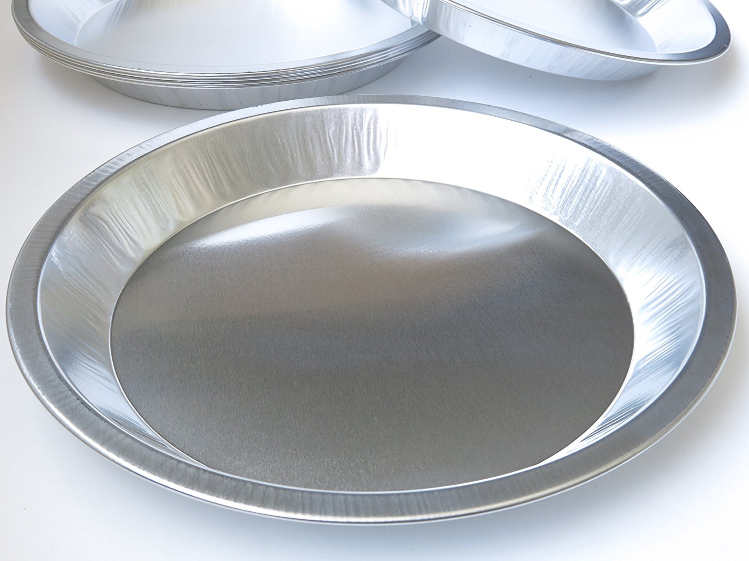 Heavy Duty Reusable/ Disposable 9 1/2 " Aluminum Pie Pans 310 (200