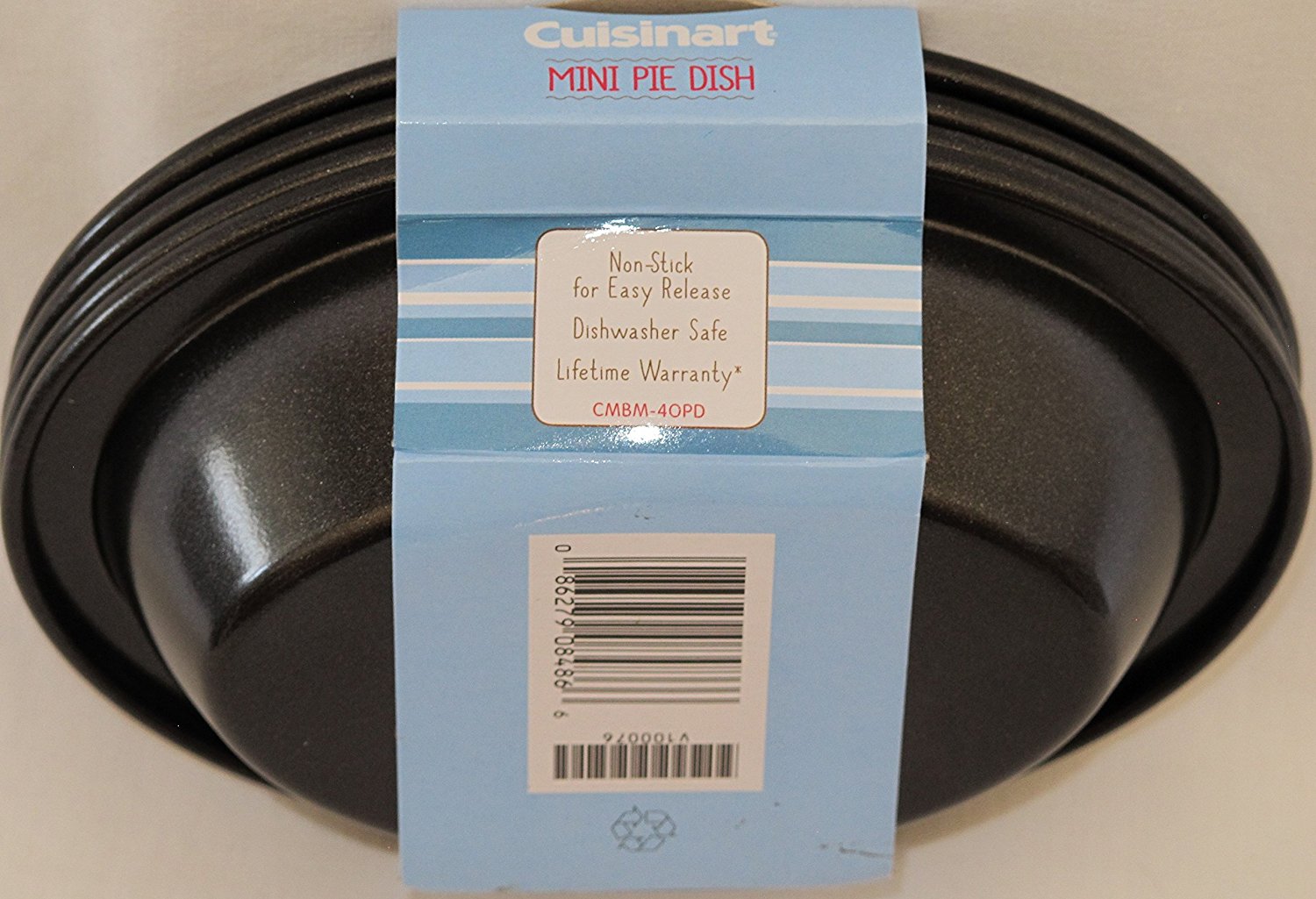 Cuisinart 4 Piece Oval Pie Dish Set, Mini, Steel Gray free image download