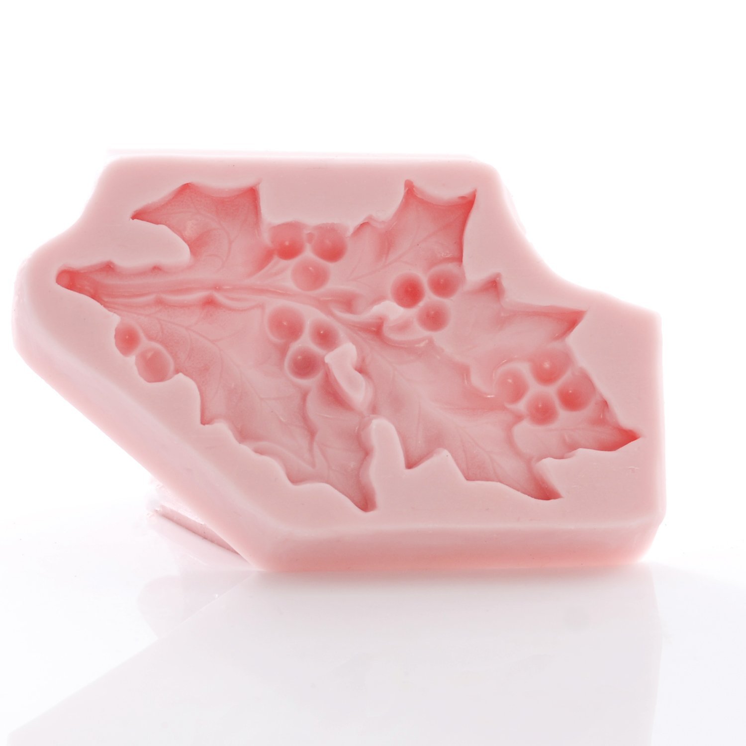 Holly Leaf Flexible Silicone Mold, Fondant, Candy, Chocolate, Food Safe