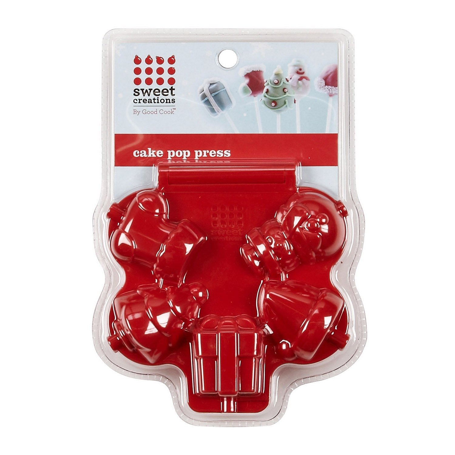 Sweet Creations Christmas Cake Pop Press Mold, Red N2 free image download