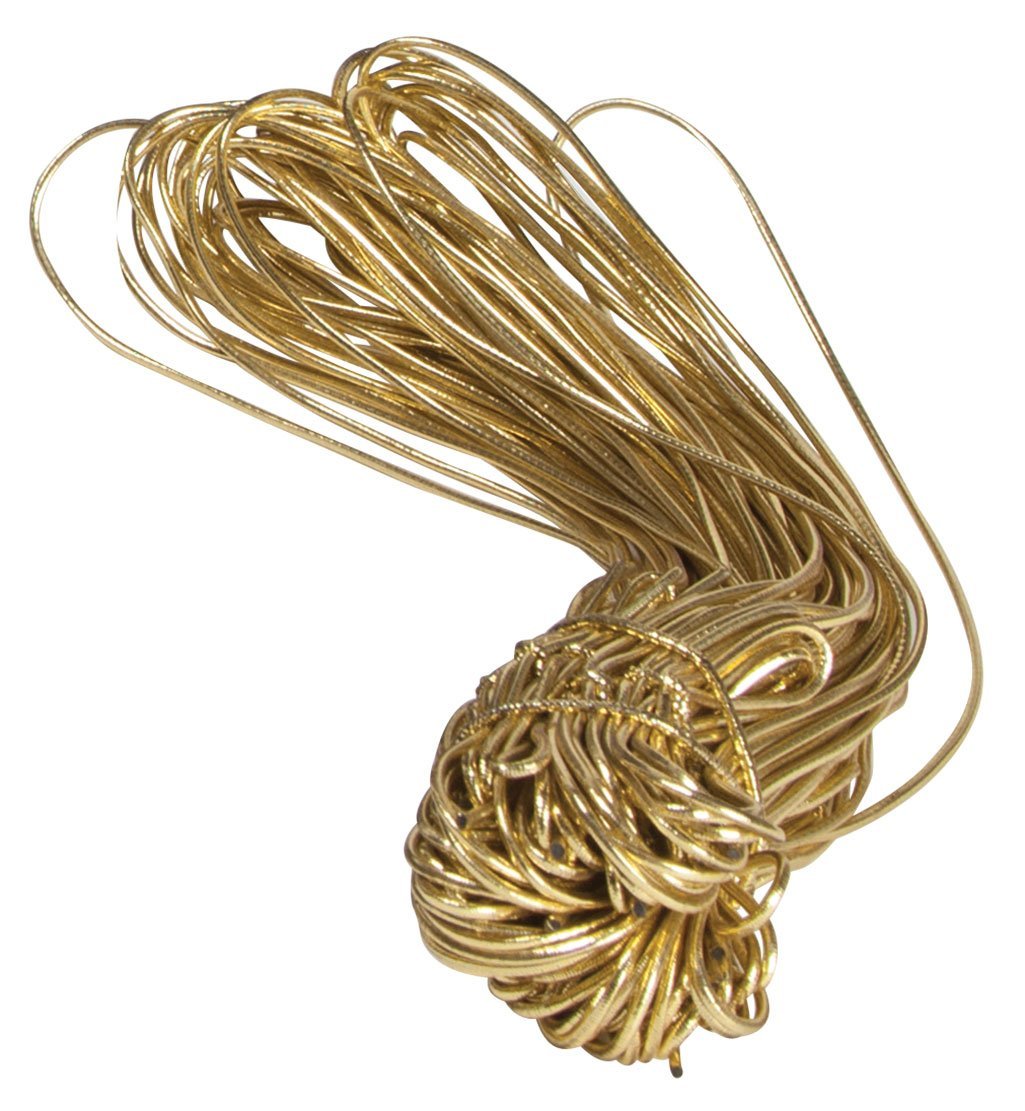 10" Gold Stretch Loops for Candy/Jewlery Boxes 50 count N3 free image