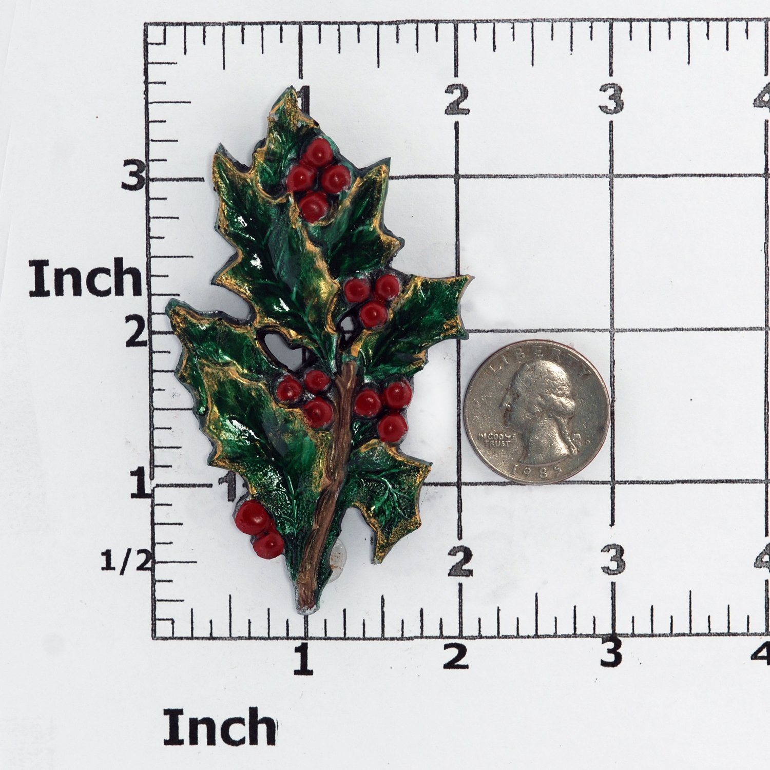 Holly Leaf Flexible Silicone Mold, Fondant, Candy, Chocolate, Food Safe