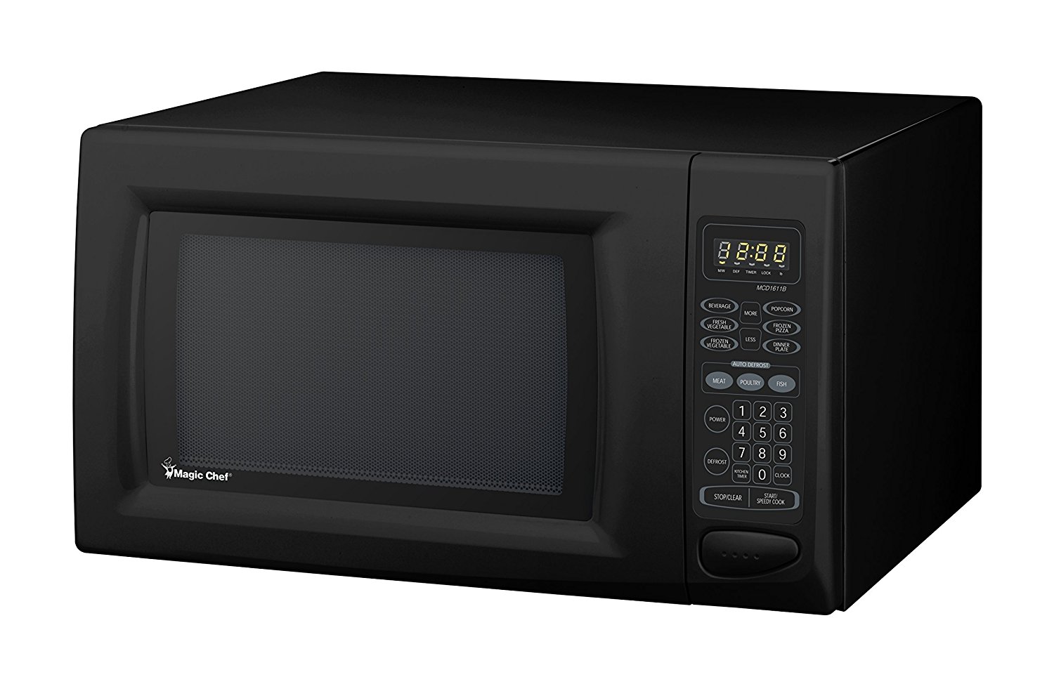 Magic Chef Mcd1611B 1.6 Cubic Feet 1100Watt Microwave with Digital