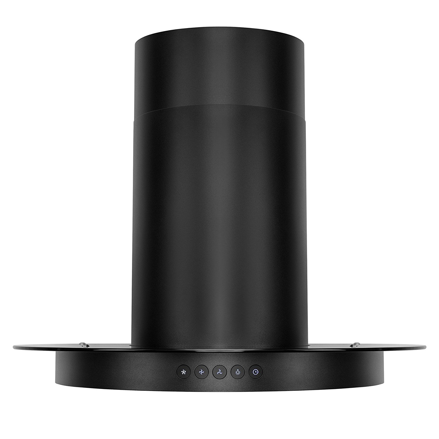 FIREBIRD 30" Island Mount Black Stainless Steel Touch Button Control